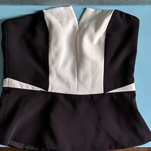 Black and White Corset